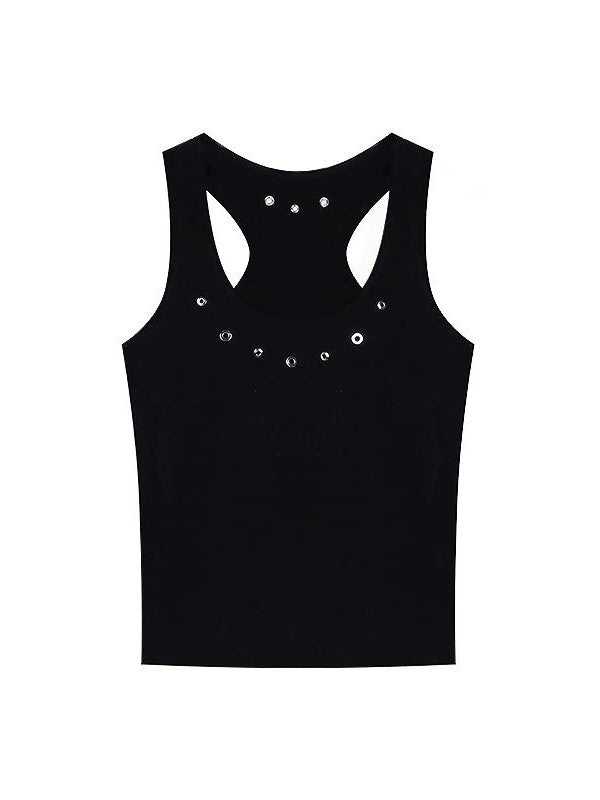 Y2K Knit Cutout Tank Top