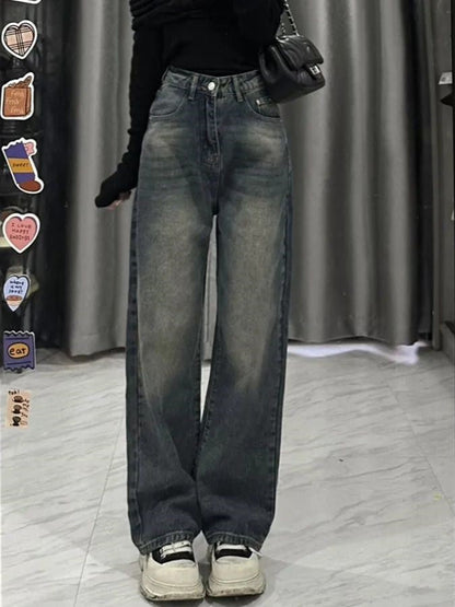 Vintage Gewaschene Leicht Boyfriend Jeans