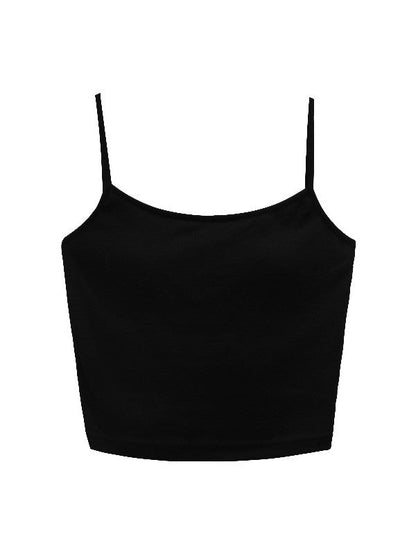 Einfarbiges Y2K Rückentwist Cami Top