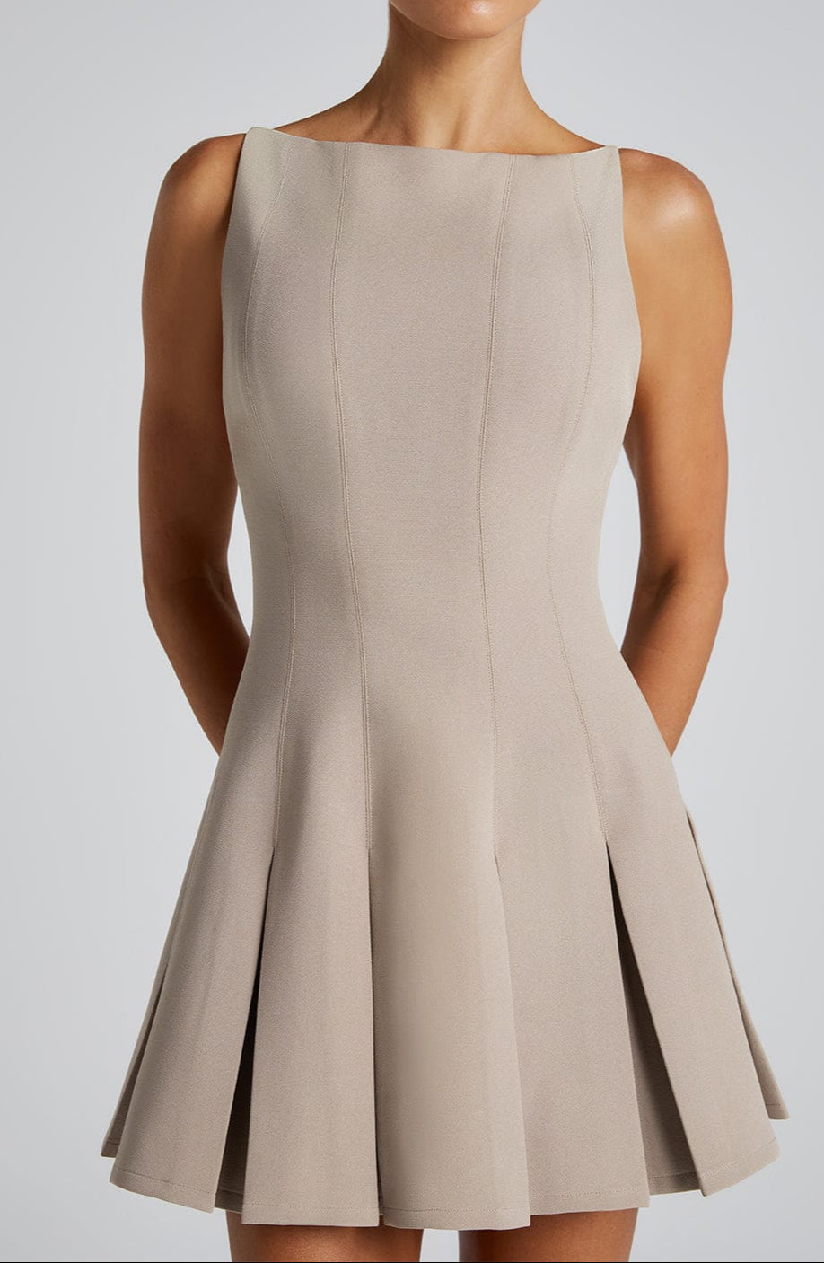 Isabella Minikleid - Taupe