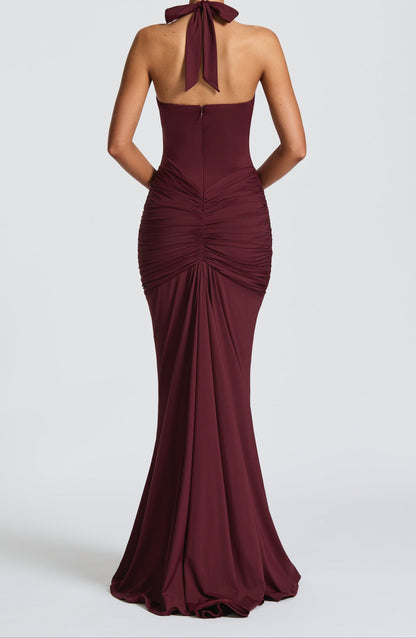 Graziana Maxikleid – Kirschlack