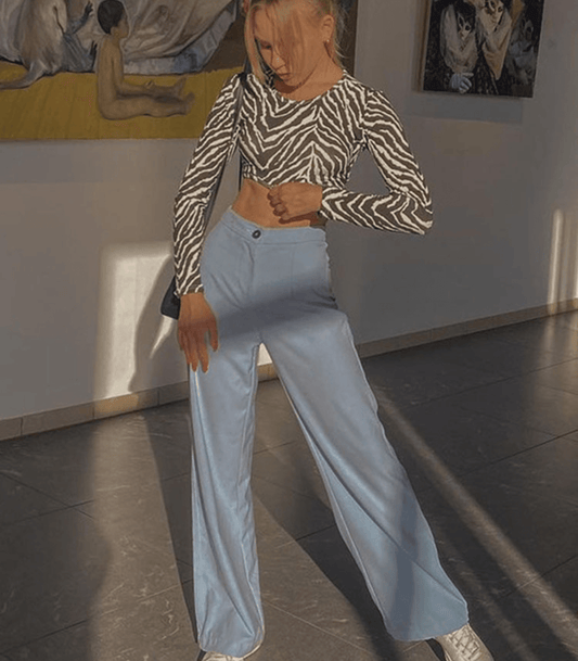 Rückenfreie Lace ups O-Ausschnitt Tops