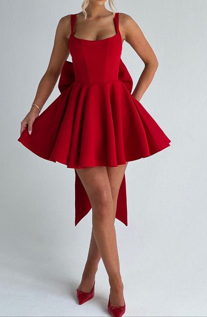 Edvige Mini Dress – Red