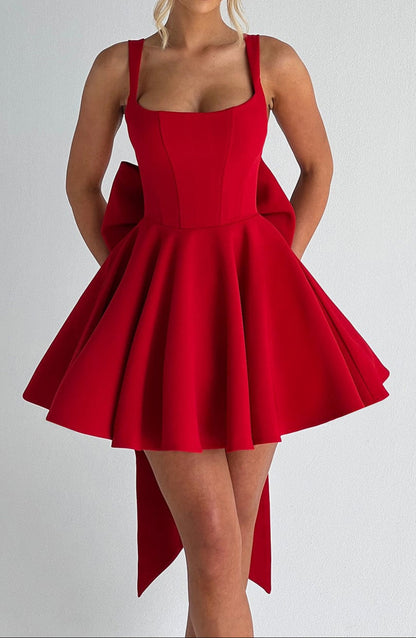 Edvige Mini Dress – Red