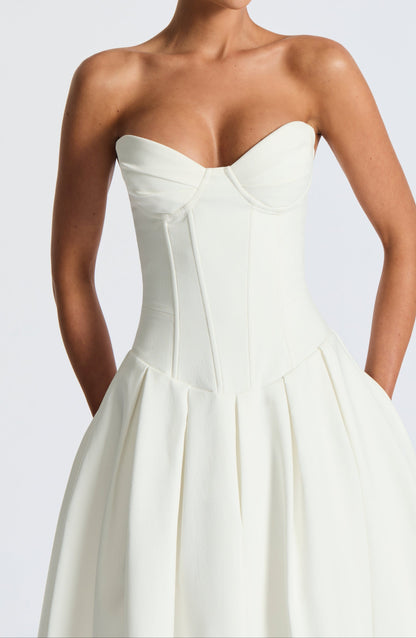 Amadea Midikleid – Elfenbein