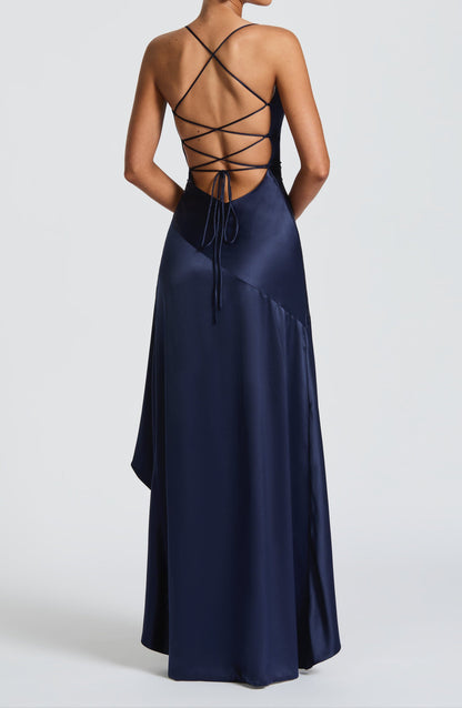 Fausta Maxi Dress – Navy Blue