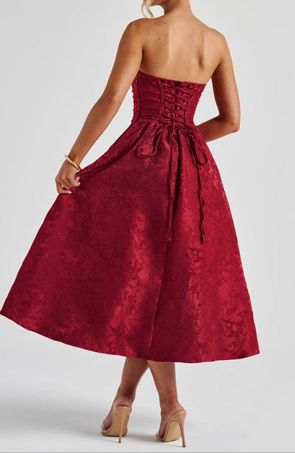 Isotta Midikleid – Rot