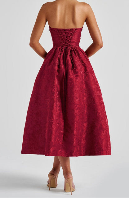 Isotta Midikleid – Rot