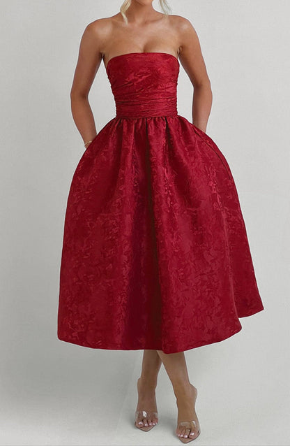 Isotta Midikleid – Rot