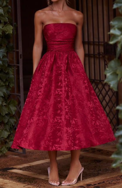 Isotta Midikleid – Rot