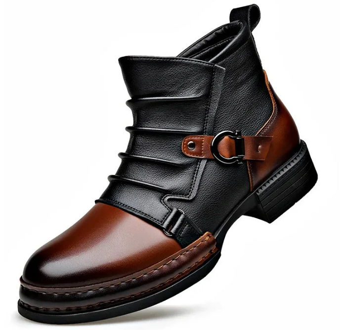 Herren-Stiefeletten aus echtem Leder