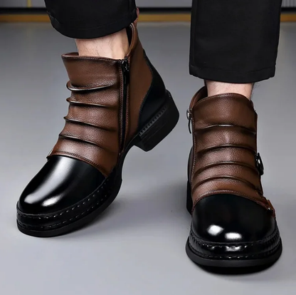 Herren-Stiefeletten aus echtem Leder