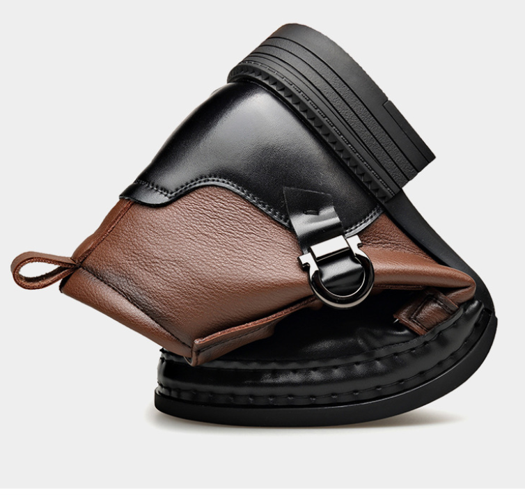 Herren-Stiefeletten aus echtem Leder