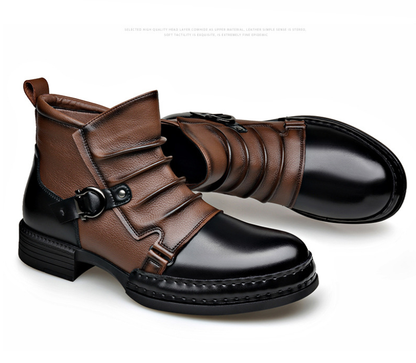Herren-Stiefeletten aus echtem Leder