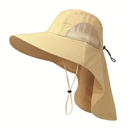 Rundum schützender Fischerhut für draußen KHAKI