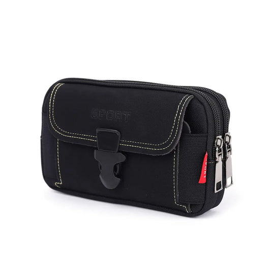 Multifunktionale Gürtel-Handytasche für Herren Schwarz A