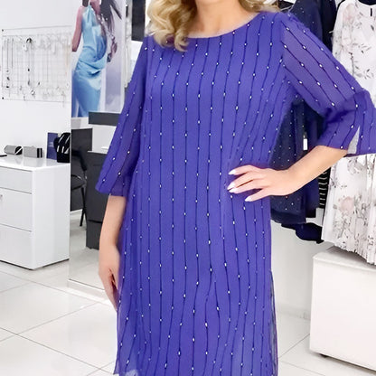 💥Durée limitée - 50 % 💕Robe fluide en mousseline imprimée pour femme 