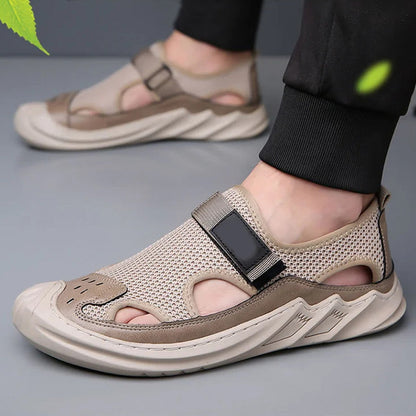 Herren Sommer Casual Breathable Mesh Soft Sole Sandalen