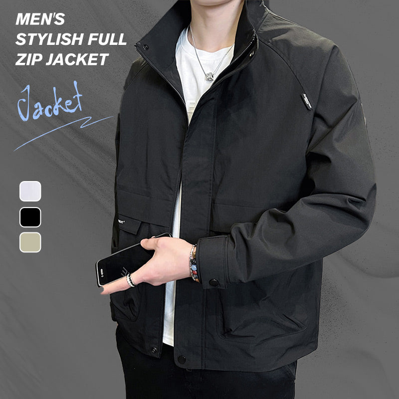 🔥Stylish men's jacket with full zip and pockets