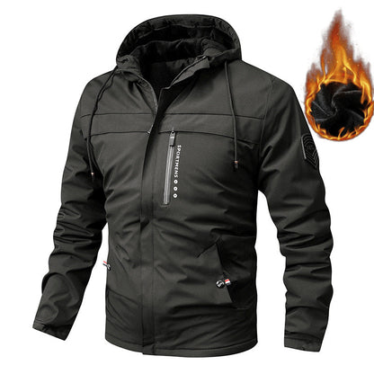 ❄️Winter Specials❄️ Herren Freizeitjacke Windbreaker mit dicker Kapuze