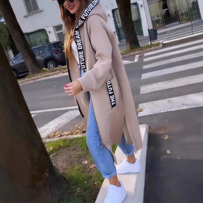 📢📢50%Rabatt!!!🎉💃Oversize-Kapuzen-Sweatshirt-Mantel für Damen