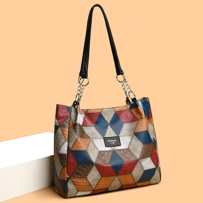 🔥2026 Verkaufsschlager 50 % Rabatt💥Patchwork-Tragetasche für Damen