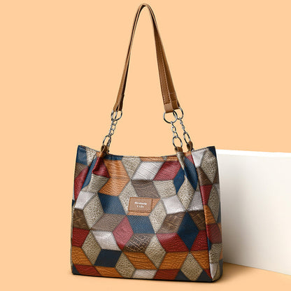 🔥2026 Verkaufsschlager 50 % Rabatt💥Patchwork-Tragetasche für Damen