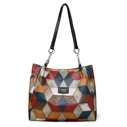 🔥2026 Verkaufsschlager 50 % Rabatt💥Patchwork-Tragetasche für Damen