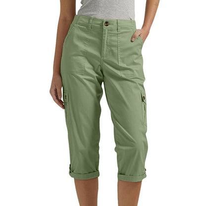 Capri Cargohose mit Taille und Falten unten und mehreren Taschen✨ Kaufen Sie 2 und erhalten Sie kostenlosen Versand