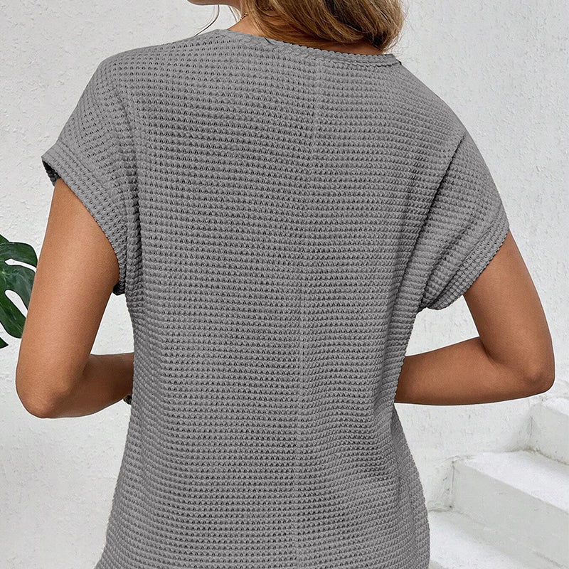 👕 LIMITIERT 50% RABATT! ✨ Gestricktes Mesh-Top – Atmungsaktiv, Weiche Maschen & 6 Erdige Farben 🍃