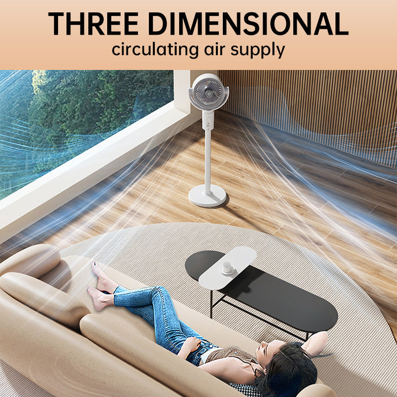 🎊Sommeraktion: 55 % Rabatt und versandkostenfrei🌀✨Motor Standventilator, 20dB sehr leiser Ventilator, 30m Wurfweite, 2465m³/h Luftvolumen, Fan mit Fernbedienung & Kühlung