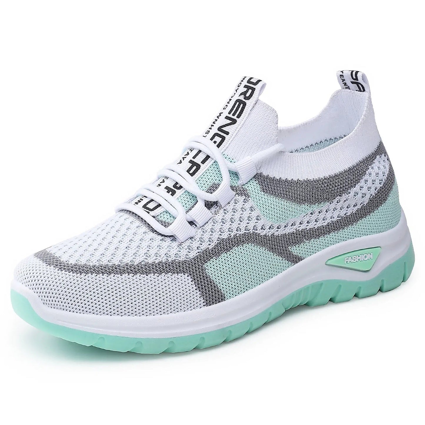 📢🎉👟 Damen Laufschuhe mit Schnürung – Atmungsaktives Mesh – Gepolsterte Sohle – Rutschfest & Leicht – Für Sport & Freizeit