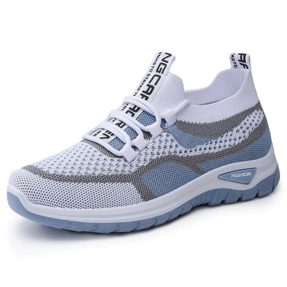 📢🎉👟 Damen Laufschuhe mit Schnürung – Atmungsaktives Mesh – Gepolsterte Sohle – Rutschfest & Leicht – Für Sport & Freizeit