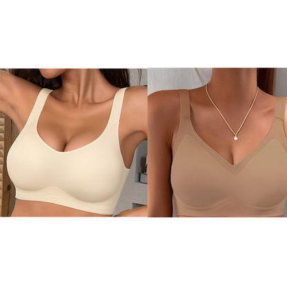 ✨ Nahtloser Damen-BH mit V-Ausschnitt – Bequem, atmungsaktiv & ideal für Sport & Freizeit!