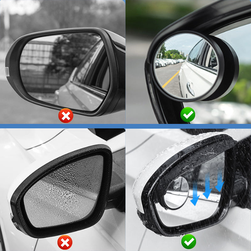 🪞【Rückspiegel-Regenschutz + kompakter Rundspiegel】—— Regenwasser tropft nicht herunter 💦, blinde Flecken werden beseitigt und Anfänger werden im Handumdrehen zu erfahrenen Fahrern! 🚗✨