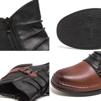 Herren-Stiefeletten aus echtem Leder