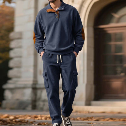 📢📢50% RABATT !! ⏰Trendiges 2-Teile-Set: Herren-Sweatshirt mit Cargohose