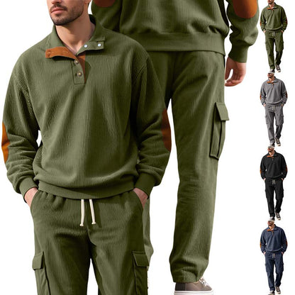 📢📢50% RABATT !! ⏰Trendiges 2-Teile-Set: Herren-Sweatshirt mit Cargohose
