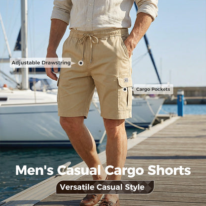 📢📢50 % Rabatt!! ⏰Leichte Cargoshorts – Atmungsaktives Material, knielang. Sichere Taschen für Handy und Schlüssel. Bequem den ganzen Tag. ✅☀️