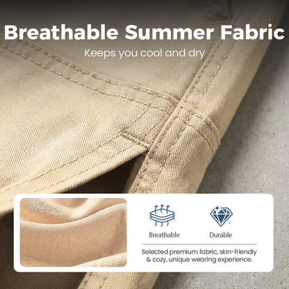 📢📢50 % Rabatt!! ⏰Leichte Cargoshorts – Atmungsaktives Material, knielang. Sichere Taschen für Handy und Schlüssel. Bequem den ganzen Tag. ✅☀️