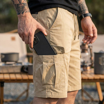 📢📢50 % Rabatt!! ⏰Leichte Cargoshorts – Atmungsaktives Material, knielang. Sichere Taschen für Handy und Schlüssel. Bequem den ganzen Tag. ✅☀️
