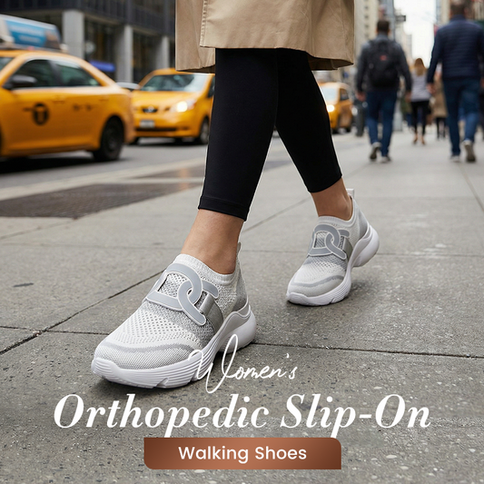 🌞Frühlingserwachen: 50% Rabatt!👟 Orthopädische Damen-Slipper mit Mesh-Obermaterial – 3-fach Fußgewölbe-Stütze & Gel-Dämpfung – Gegen Plantarfasziitis & Fersensporn