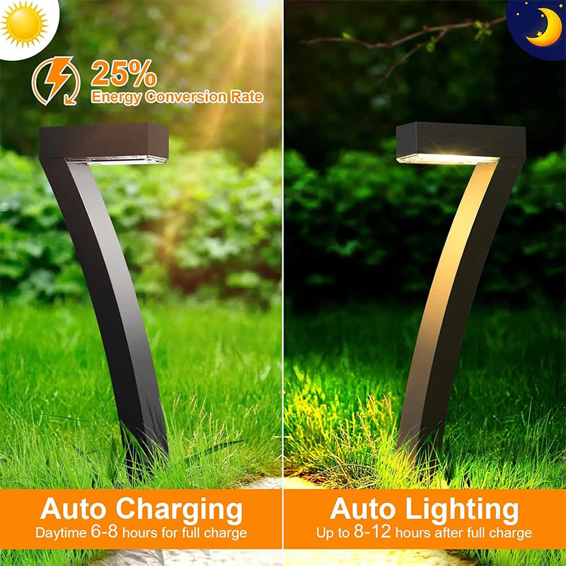 🔥Letzter Tag: 60% Rabatt! ⏰ 🏡💡Solar-Wegeleuchten IP65 Wasserdicht - 7-Form Design