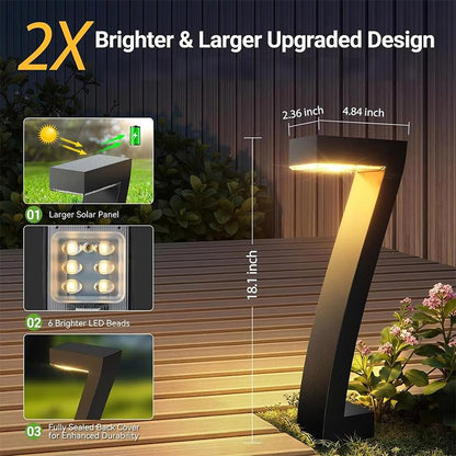 🔥Letzter Tag: 60% Rabatt! ⏰ 🏡💡Solar-Wegeleuchten IP65 Wasserdicht - 7-Form Design