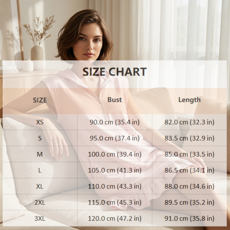🌸Sonderangebot: 50 % Rabatt🌸Ärmelloses Damenkleid mit halbem Reißverschluss und Rüschen am Saum