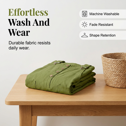 👖JETZT 50 % RABATT! 🌿 Lässige Damen-Latzhose mit Knopfleiste – Verstellbare Träger, atmungsaktives Material & bequeme Passform