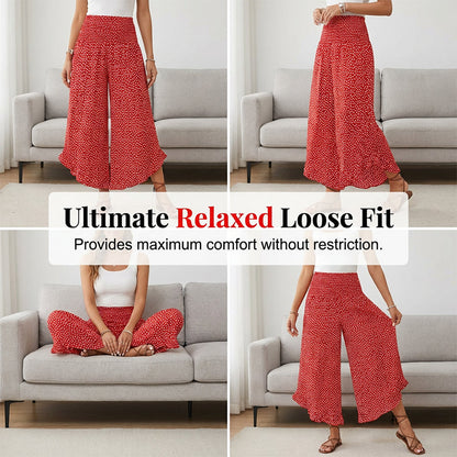 🔥 HEUTE -50% ⏰ Weite Damenhose mit hoher Taille 👖 figurbetont, bequem & elegant – perfekt für jeden Anlass ✨