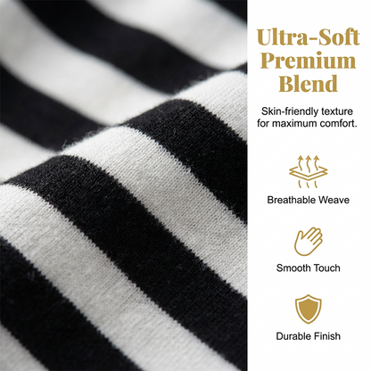 👚 50% RABATT! 🔥 Damen Gestreiftes V-Ausschnitt Oberteil & Hosen-Set – Bequemer Schnitt, Stilvolles Design & Perfekt Für Einen Lässigen Look 💃