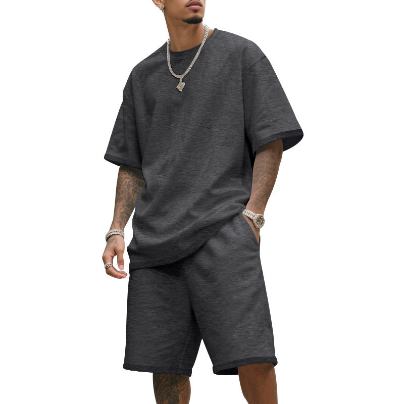 👕 50% RABATT! 🔥 Herren Freizeit-Set – T-Shirt & Shorts – bequem & atmungsaktiv – Perfekt für heiße Tage, Sport oder Strand – lässiger 2-teiliger Look 🩳