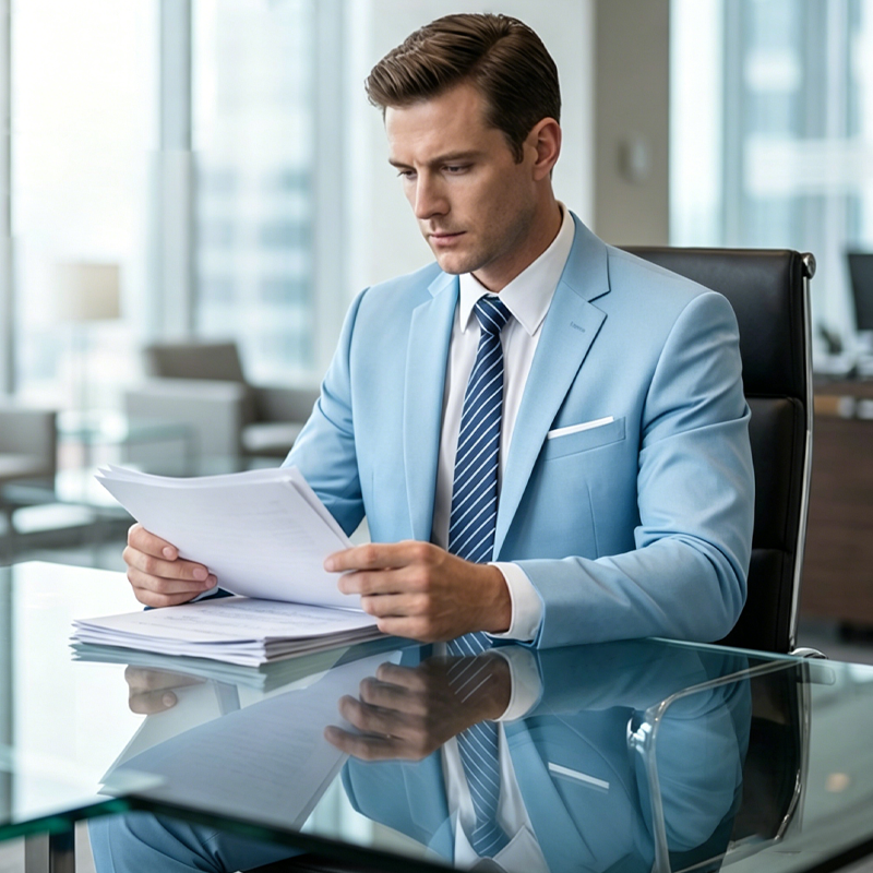 🔥-50% Aktion – Nur solange der Vorrat reicht⏳Zweiteiliges Business-Anzugset für Herren in Modern Fit